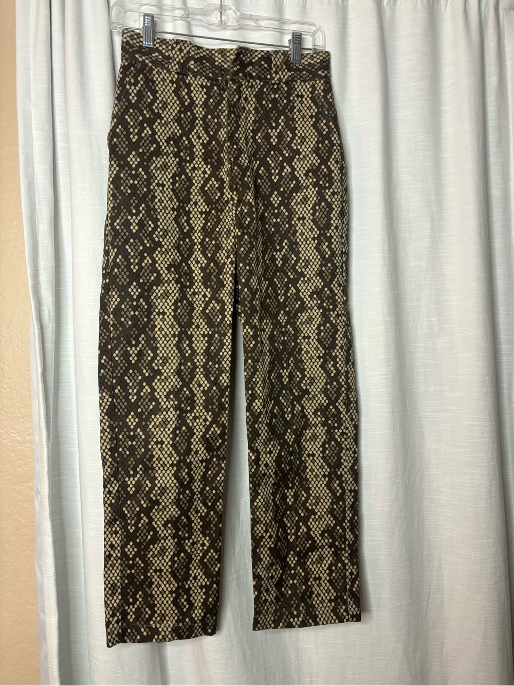 Dickies Snake Print Wide-Leg Pants - Brown